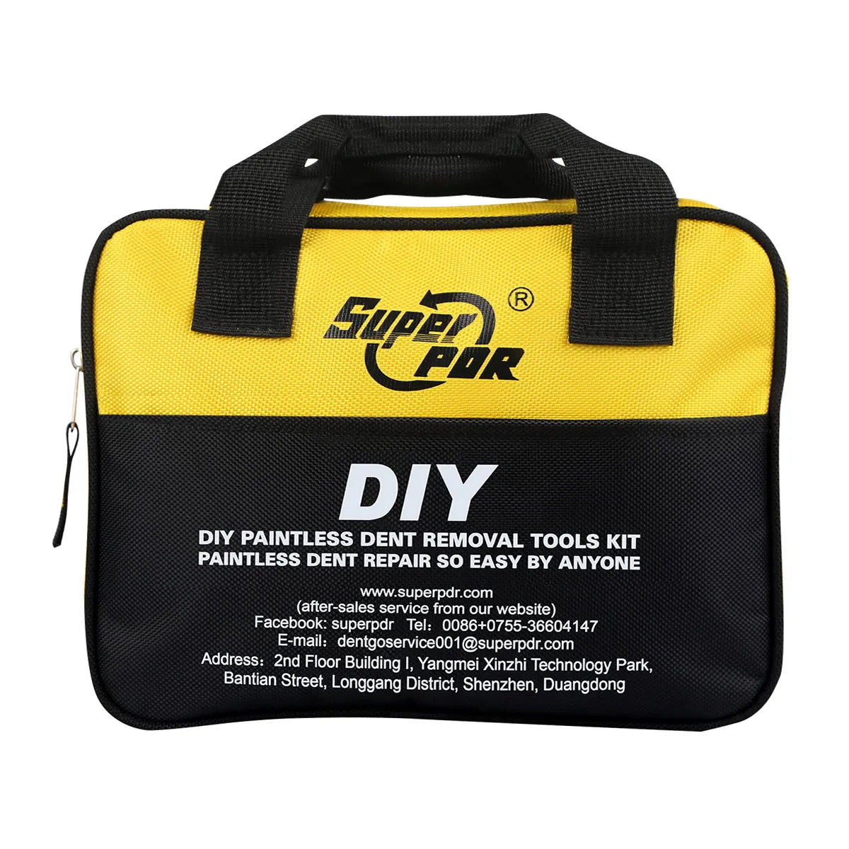 Super PDR Car Body Dent Repair Special Tool Kit Large Capacity Manual Tool Kit Portable Paint-Free Dent Repair Tool Storage Bag CM World