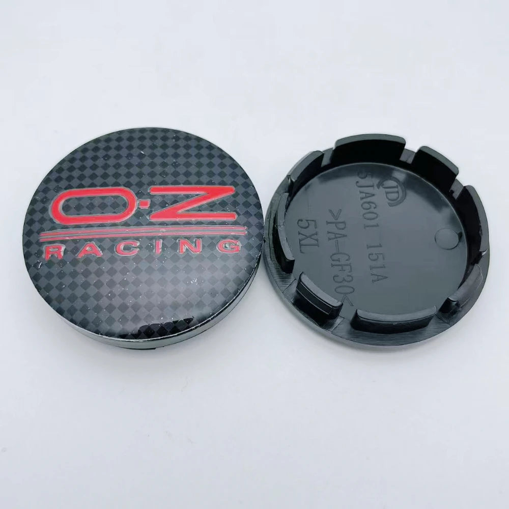 4pcs 56MM Inner Clips 51mm Car Wheel Center Hub Cap OZ Racing Logo Emblem Wheel Dust Cover Rim Hubcaps Replace Car Accessories