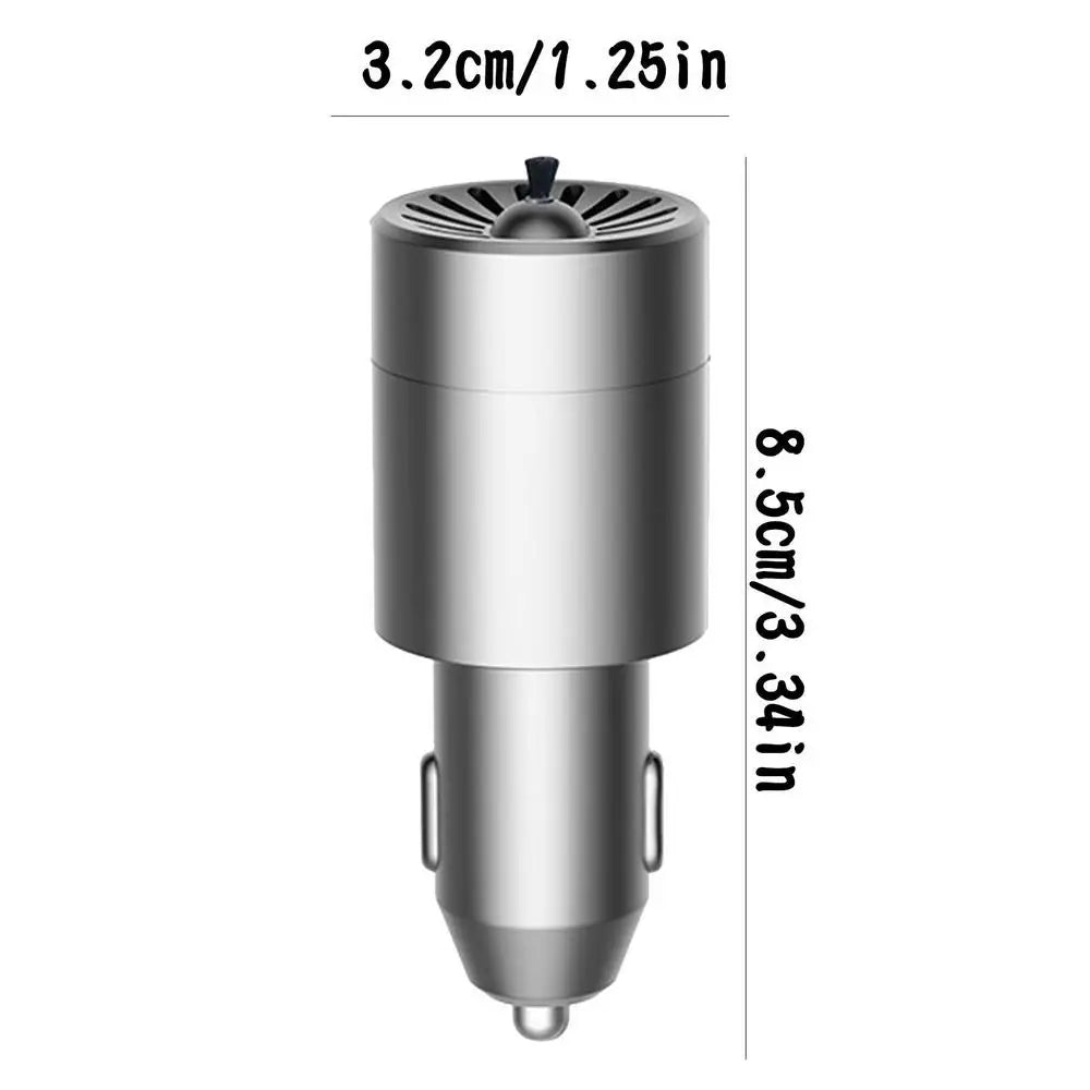 Mini Car Air Purifier 12V Negative Lon Deodorization Cigarette Lighter Portable Traveling Formaldehyde Removing Air Fresheners CM World