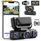 New WIFI 4Channel 360 Degree  Car Dvr 1080P Video Recorder WiFi APP Dashcam 24h Parking Monitor Rear View Camera Car Recorder Car Mobile World