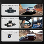 4-Channel WiFi Dash Cam, Wide Angle, Night Vision, G-Sensor, Parking & Loop Recording, Universal for Various Vehicles Car Mobile World