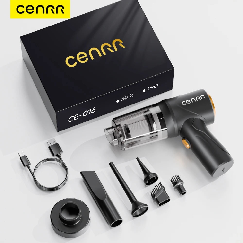 CENRR Car Vacuum Cleaner 895000PA Cordless Powerful Wireless Cleaner Cleaning Machine HandHeld Portable Vacuum Cleaner fo Car CM World