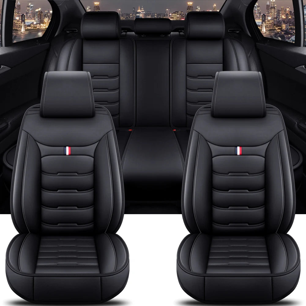 Full Coverage Universal Pu Leather Car Seat Covers for Buick Enclave Cascada Encore Lacrosse Excelle Regal TourX Car Accessories CM World