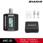 SHANHR 1/2'' Digital Torque Adapter, 1/2" 1/4 3/8, Adjustable Torque 3-Piece Set with Adapter Torque Wrench Head Bike Set
