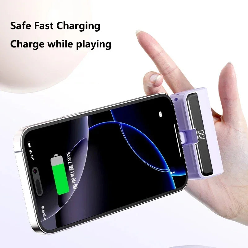 Lenovo 500000mAh Mini Capsule Power Bank Fast Charge High Capacity Powerbank Portable External Battery for iPhone Huawei Samsung