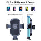 TOPK Car Phone Holder Suction Dashboard Mount Hands-Free Stand Compatible with All Smartphones