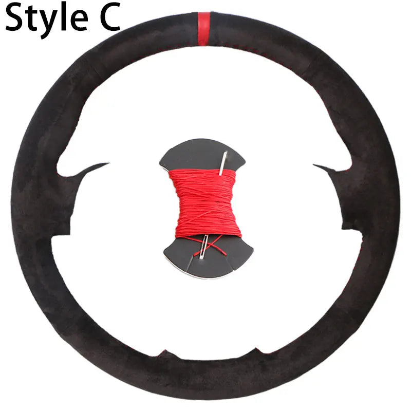 Custom Car Steering Wheel Cover For BMW M Sport 1 Series F20 M135i M140i M235i M240i X1 F21 F48 X2 F39 X3 F25 Microfiber Leather CM World