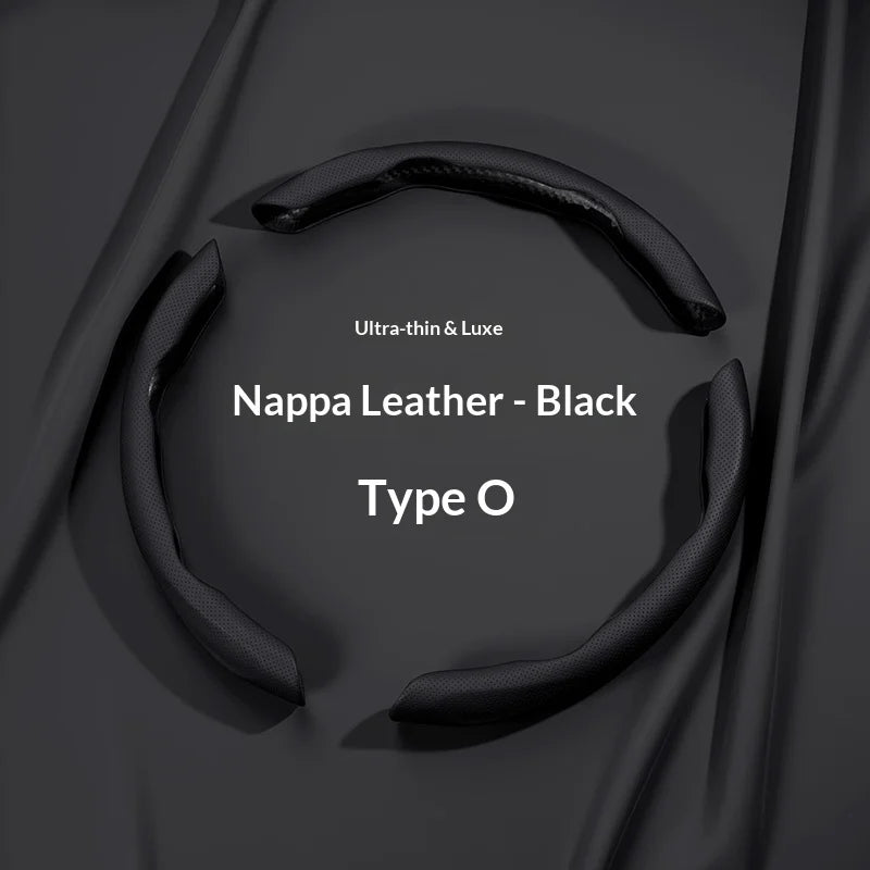 Nappa Segmented Steering Wheel Cover Decoration Car Interior, Breathable and Comfortable Steering Wheel Cover