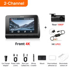 70mai Dash Cam 4K A810S HDR IMX678 Supercapacitor 4G LTE Remote Control Wi-Fi 6 Voice Control GPS ADAS Car Camera 70mai A810S Car Mobile World