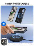 NEWDERY 10000mAh Magnetic Battery Charger Case for Samsung Galaxy S25 Ultra Battery Pack Portable Wireless Power Bank Case