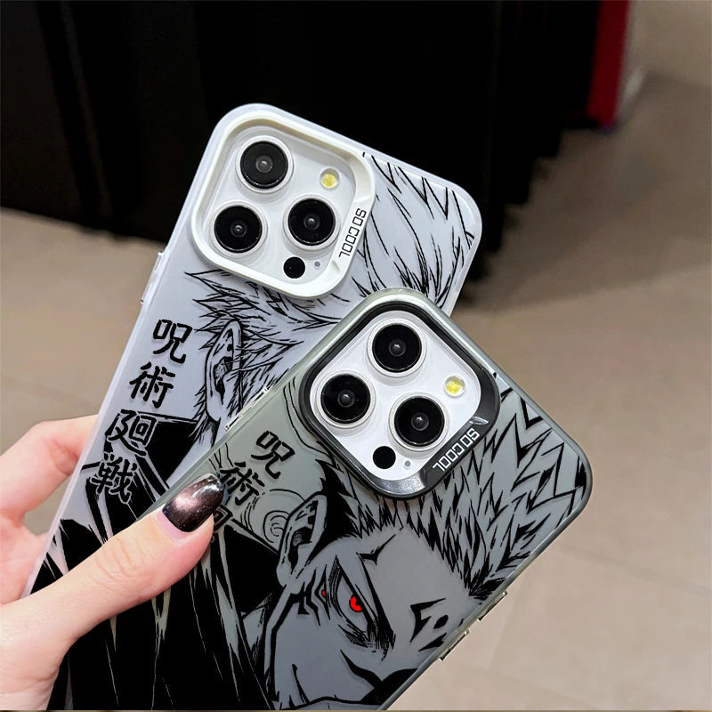 Phone Case for JUJUTSU KAISEN SATORU GOJO SUKUNA iPhone 12 17 Air Pro Max 16 15 11 14 13 Pro Max XS X XR Plus 8 7 SE 2020 Cover