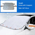 Kcimo 1Pc Sunshade Cover Car Windshield Snow Sun Shade Waterproof Protector Automobile Magnetic Cover Car Front Windscreen Cover Car Mobile World