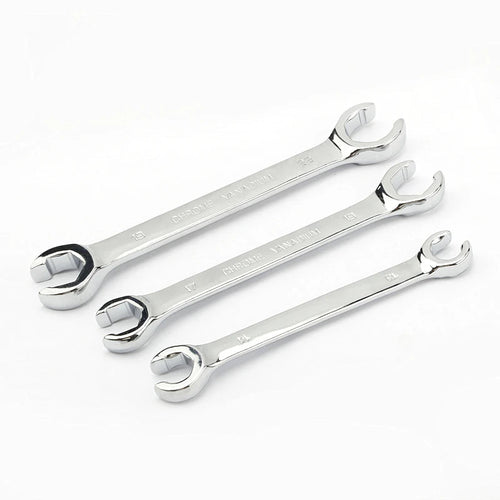 1pc Oil Pipe Flare Nut Wrench Open Ring Double Head Spanner 8-10-12mm High Torque  Mirror Hand Tool Brake Wrench for Car Repair Car Mobile World