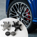 4Pcs For Audi Sline A3 A4 B5 B6 A3 8P 8V 8L A5 A6 C6 C5 S3 S4 S Car Styling Wheel Tire Hub Caps Cover Auto Exterior Accessories