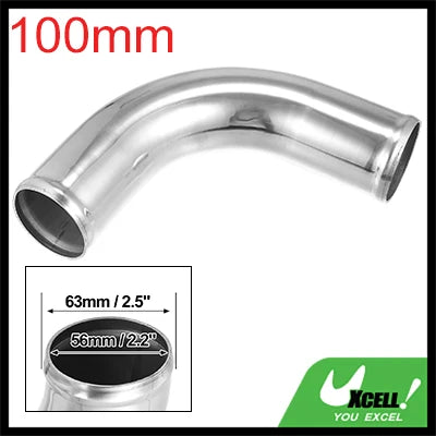 Uxcell Bend Elbow Tube Aluminum Alloy Car Univesral 25/38/45/51/63/76/89/102mm OD 100mm Length 90/180 Ddgree Air Intake Tube CM World