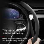 Suitable for Volkswagen Anti-Slip Buckle Segmented Suede Steering Wheel Cover Suitable for Polo Golf 5 6 7 Gol Cc Passat B6 B8 Jetta Scirocco T4 Crafter Taigo up Santana Nivus Tcros G3 Caddy Tiguan CM World