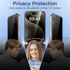 Privacy Screen Protector For iPhone 17 Pro Max Anti-Spy Glass For iPhone 16 15 14 13 12 11 Pro Max Privacy Film iPhone 17 Pro Car Mobile World