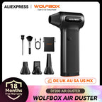 WOLFBOX DF200 Electric Powerful Fan Duster Wireless Air Blower Air Duster 3-Speed Adjustable Portable Fan for Car/Home/Outdoor CM World