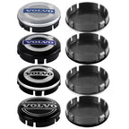 4pcs 64MM Original Hubcap Car Wheel Center Hub Cap Covers Covers Emblem Replacement For Volvo Rdesign T6 AWD C30 C70 S40 Styling