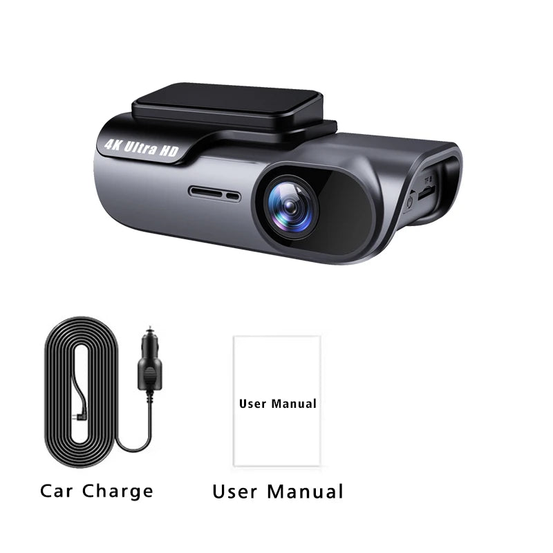 UHD 4K 3840*2160P Car DVR WIFI Dash Cam Camera Video Drive Recorder Dashcam Registrar Black Box 24 Hour Monitoring Night Vision