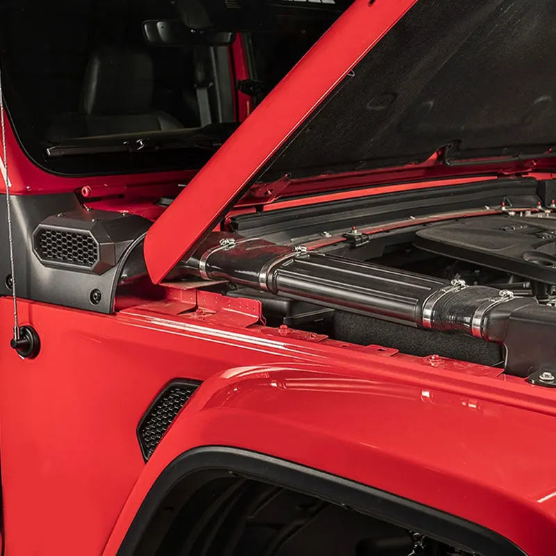 Matte Black Engine Airflow System Air Intake Snorkel Kit for Jeep Wrangler JL 2018 - 2024