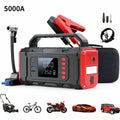5000A Peak Car Battery Starter with 150PSI Tire Inflator Pump Air Compressor 12V Car Battery Starter Power Bank