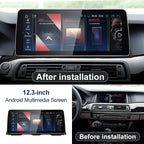 STWEI 2024 New ID6 ID7 ID8 UI 12.3inc Android System Wireless Carplay AUTO For BMW 5Series F10 F11 CIC NBT Car Video Players GPS