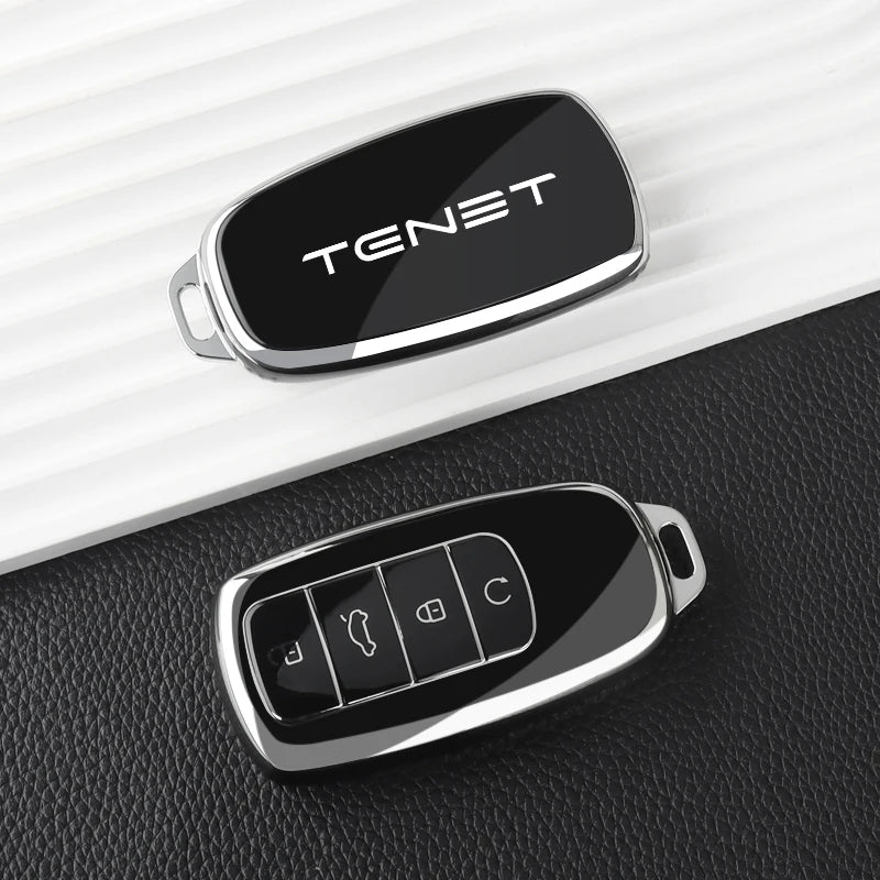 TPU Car Key Case Cover for Chery Tenet T4 T7 Tiggo 4 Tiggo 7 Remote Protection Key Shell Bag Keychain Auto Interior Accessories
