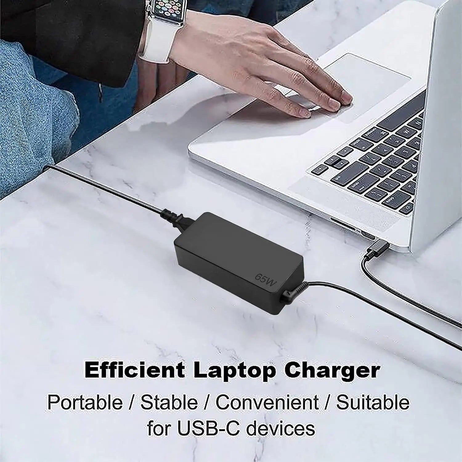 BINGO 65W USB C Laptop Charger Power Adapter for Lenovo ThinkPad,Hp,Chromebook,Yoga,Dell,ASUS,Acer Type C Fast Power Adapter Car Mobile World