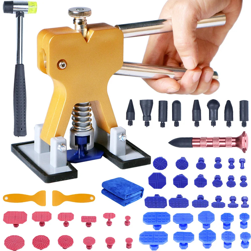 54/30/25PCS Auto Dent Removal Kit Puller  Suckers Suction Cup Tool with Tabs for Car Body Repair Dent Removal Paintless Kit CM World