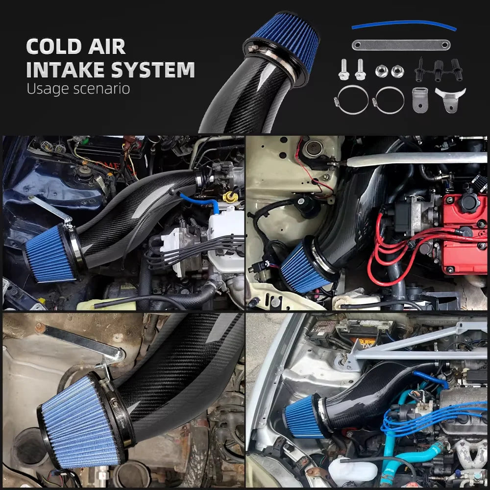 For Honda Civic 92-00 EK EG JDM Racing Car Air Intake Pipe Cold Air Intake Air Filter for Car CM World