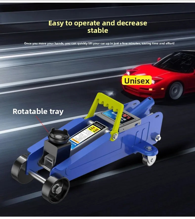 New Horizontal Hydraulic Jack SUV Tire Changing Tool Car Car Oil Pressure 1.5 Tons 2 Tons Car Tools