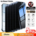 3/4/5Pcs Anti-Spy Tempered Glass For iPhone 17 Pro Max 17 Air Privacy Screen Protectors For iPhone 16 15 Plus 14 ProMax 16e
