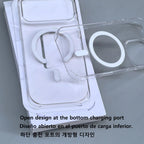 Original Clear Magnetic Phone Case For iPhone 18 17 Pro Max 16 15 14 Plus 13 12 Mini For Magsafe Wireless Charging Protect Cover
