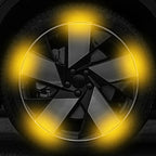 20PCS Reflective Stickers For Car Wheels Night Fluorescent Tire Safety Warning Stickers Personalized Decorative Car Stickers Car Mobile World