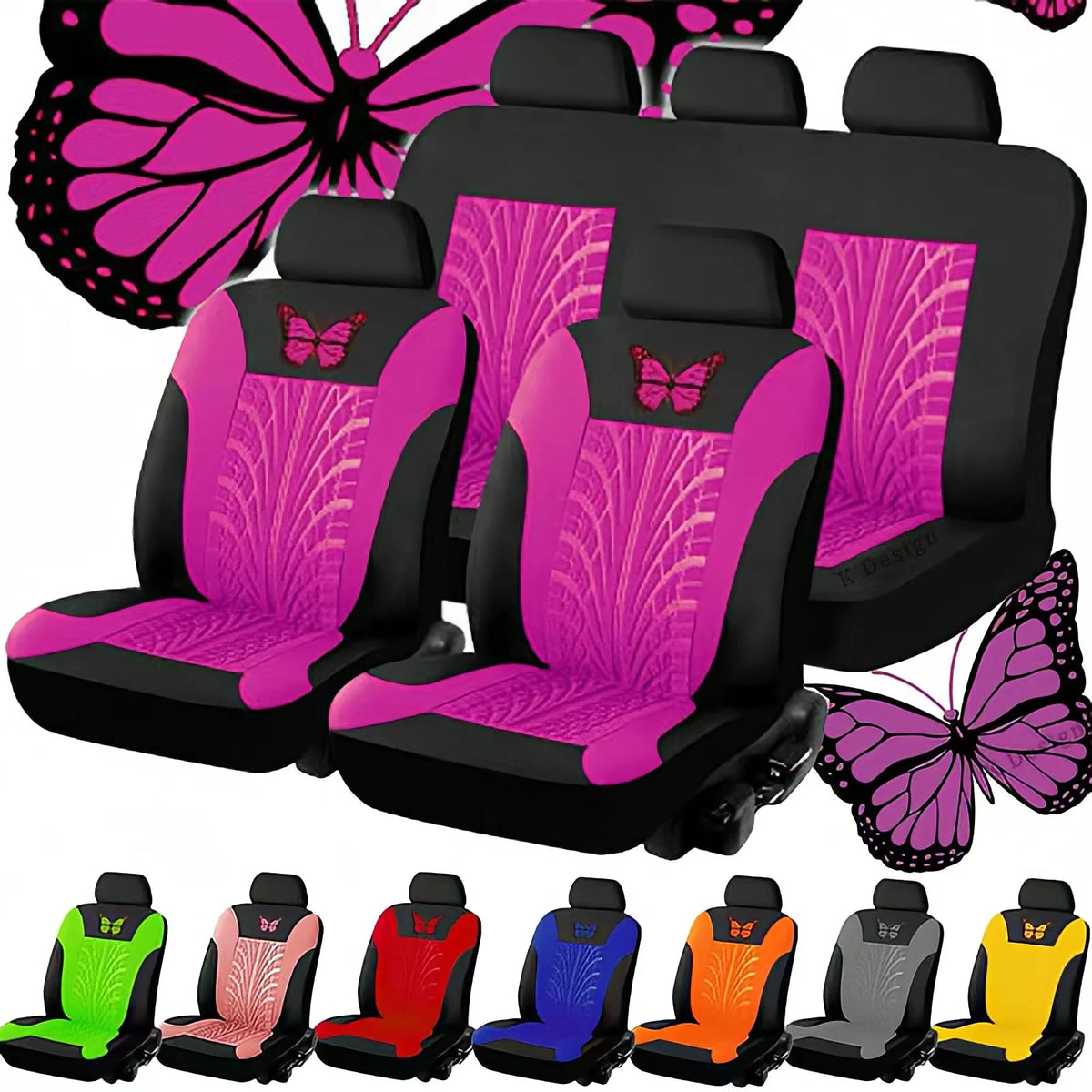 Fashion Car Seat Covers Universal Car Seat Cover Car Seat Protection Covers Women Car Interior Accessories (9 Colors)