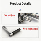 Torque Multiplier Wrench Set 1/2 Drive Heavy Duty Lug Nut Remover with 17 19 21 22mm Sockets Car Tire Repair Tool