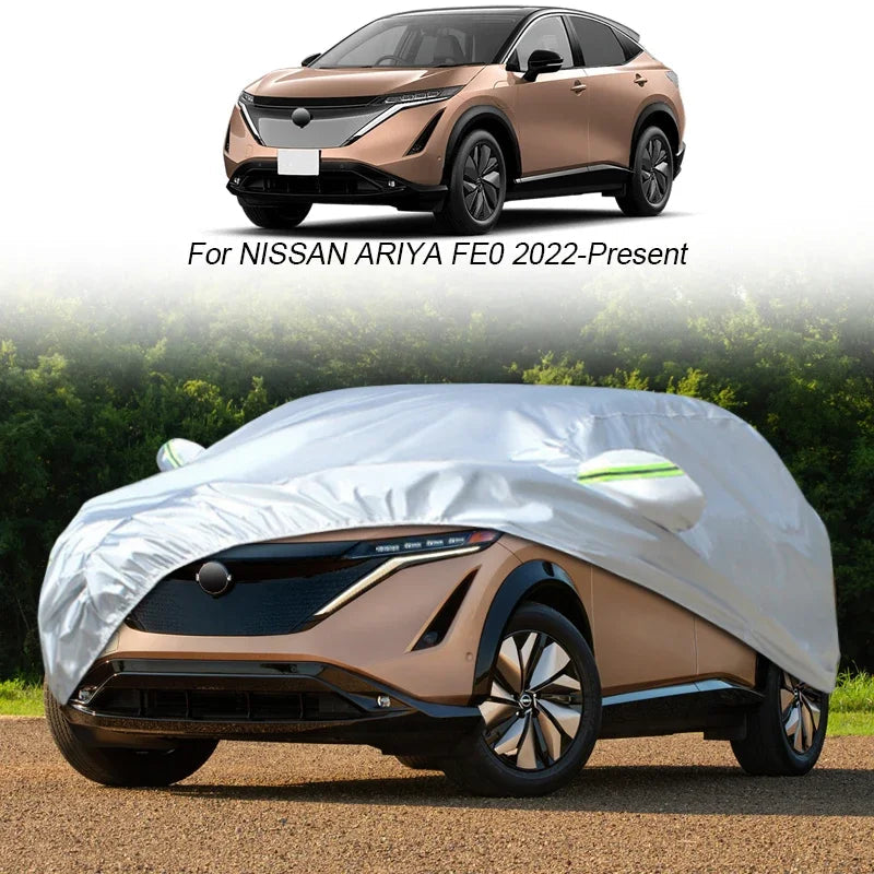For Nissan ARIYA JUKE KICKS MURANO Pathfinder Patrol Y62 Y63 Qashqai Rogue Terra Rouge Rain Frost Snow Dust Waterproof Car Cover Car Mobile World
