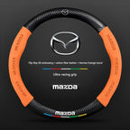 For Mazda 3 5 6 SKYACTIV Axela Atenza CX30 CX5 CX8 CX9 MX5 RX8 RX7 BT50 Carbon fiber Suede Car Steering Wheel Cover Accessories CM World
