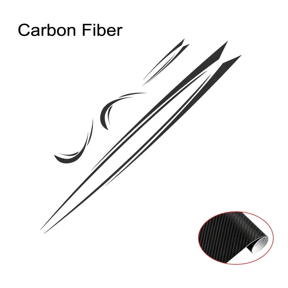 Car Body Side Stickers Graphics Stripes Decal For Camper Van Rv Motorhome Minivan Cargo Panel Trunk Bus Auto Para Accessories Car Mobile World