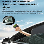 Car Sunshade For Jeep Renegade BU 2015-2024 Heat Insulation Shade Sun Protection Anti-UV Sunshade Privacy Black Auto Accessories