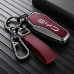 Stylish Zinc Alloy Key Case For BYD Atto 3 Han Tang Song Yuan Smart Car Remote Key Cover Shell Anti‑Scratch Keychain