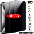 3Pcs Privacy Screen Protector For iPhone 13 14 15 16 17 Pro Max Mini 8 7 Plus Anti-spy Protective Glass For iPhone 17 XR XS Max Car Mobile World