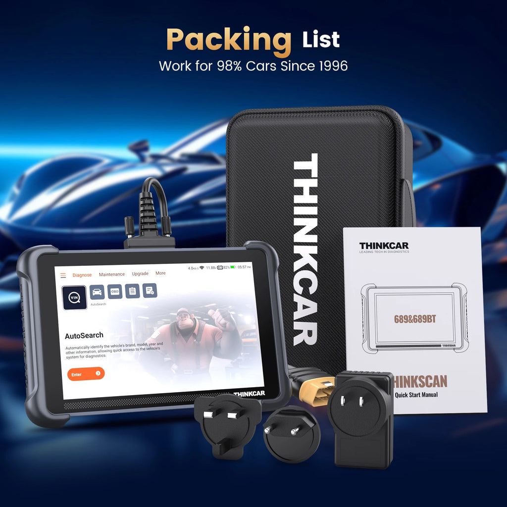 Lifetime Free Update THINKCAR THINKSCAN 689 OBD2 Diagnostic Tool DOIP CANFD Bi-directional ECU Coding 34 Resets Car Mobile World