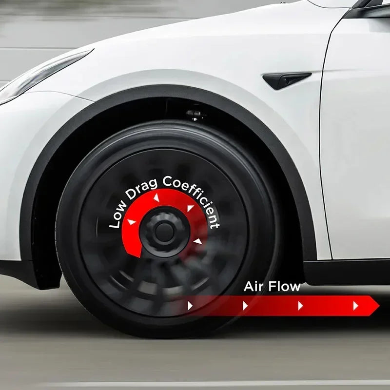 4PCS Hub Cap for Tesla Model Y 19 Inch Performance  Automobile Replacemen Hubcap Full Rim Cover Accessories Wheel Caps 2023 2024