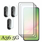 For Samsung Galaxy A36 5G Screen Protector 9H Anti-Scratch Tempered Glass Full cover For Galaxy A36 5G Soft fiber Camera film