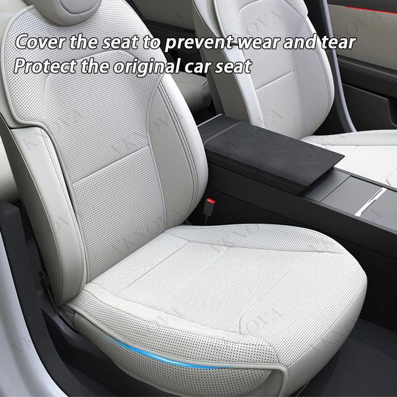 For Tesla New Model Y Juniper 2025 2026 Car Seat Cover Nappa Leather & 8 Grade Anti Fouling Wholesale Price Interior Accessories CM World