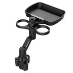 Multifunctional Vehicle Drink Cup Base with Food Tray Cell Phone Holder Adjustable Base Car Upholstery Accessories CM World
