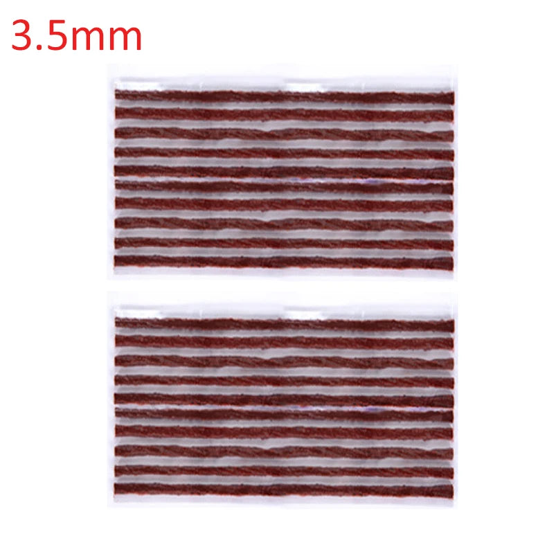 Tire Repair Strips 6mm/3.5mm Car Motorcycle Bike Tyre Puncture Repairing Stiring Glue Rubber Strips Tools Plug Car Accessories