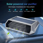 1pc Solar Purifier Automatic Operation Air Purifier With Vibration Sensor Can Significantly Improve The Air Inside The Car I Car Mobile World